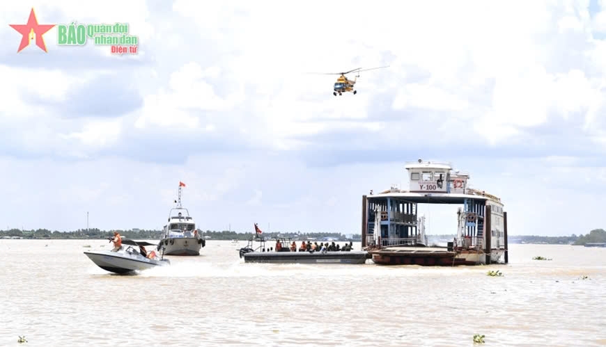 Diễn tập khu vực phòng thủ tỉnh Bến Tre năm 2022.